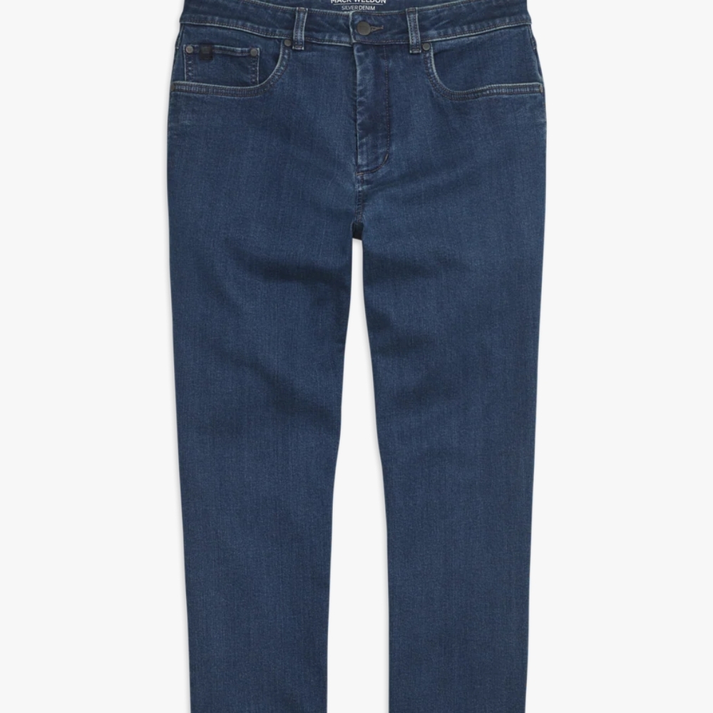 Mack Weldon Men's Straight Jeans in Deep Blue Silver 32x30l